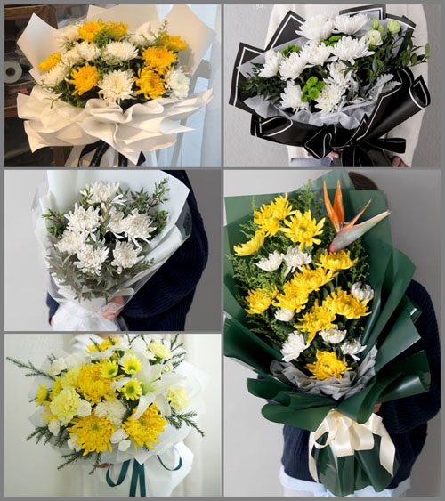 陕西咸阳市武功县普集街道白事花束代送